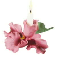 Porcelain Orchid Candleholder